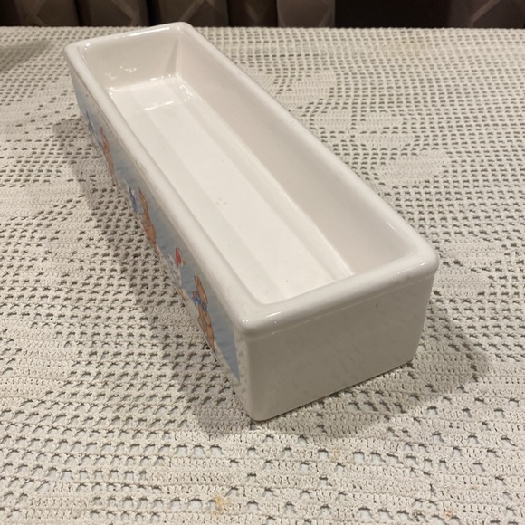 Vintage House of Lloyd Ceramic Christmas Bear and Goose Cracker Tray - Picture 3 of 7